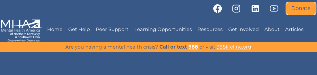Mental Health America Of Northern Kentucky And Southwest Ohio